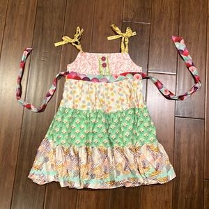 Matilda Jane Platinum Make A Wish Tiered Silly Knot Dress 6